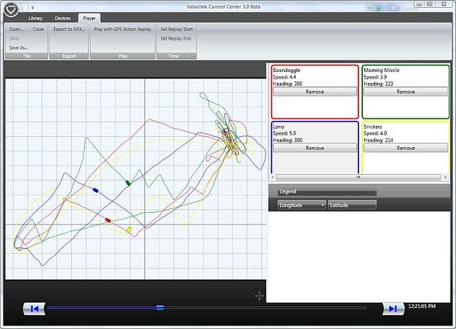 The latest version of Velocitek allows users to easily download, edit, combine and store race replays from a large group of boats © MIAA
